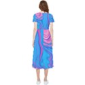 Liquid Background Pattern High Low Boho Dress View2