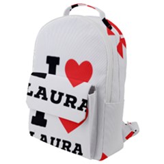 I Love Laura Flap Pocket Backpack (small) by ilovewhateva