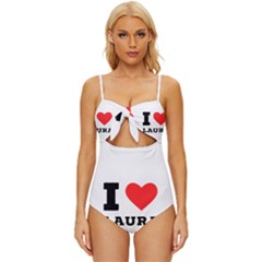 I Love Laura Knot Front One-piece Swimsuit by ilovewhateva