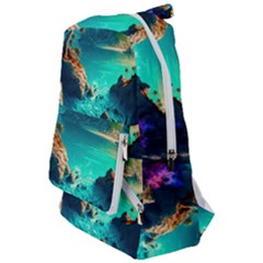 Tropical Paradise Beach Ocean Shore Sea Fantasy Travelers  Backpack by Pakemis