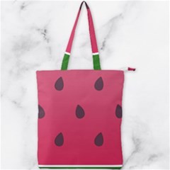 Watermelon Fruit Summer Red Fresh Food Healthy Double Zip Up Tote Bag by Wegoenart