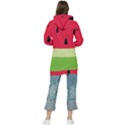 Watermelon Fruit Food Healthy Vitamins Nutrition Women s Long Oversized Pullover Hoodie View2