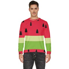 Watermelon Fruit Food Healthy Vitamins Nutrition Men s Fleece Sweatshirt by Wegoenart