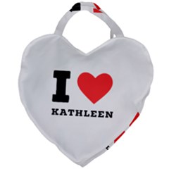 I Love Kathleen Giant Heart Shaped Tote by ilovewhateva