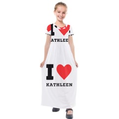 I Love Kathleen Kids  Short Sleeve Maxi Dress by ilovewhateva