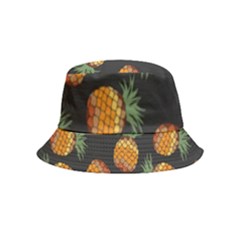 Pineapple Background Pineapple Pattern Bucket Hat (kids) by Wegoenart