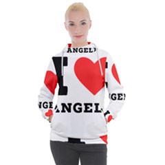 I Love Angela  Women s Hooded Pullover by ilovewhateva