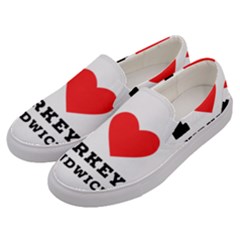 I Love Turkey Sandwich Men s Canvas Slip Ons by ilovewhateva