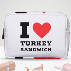 I Love Turkey Sandwich Make Up Pouch (medium) by ilovewhateva