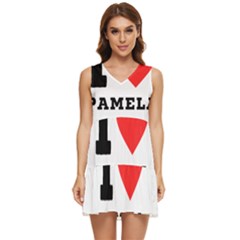 I Love Pamela Tiered Sleeveless Mini Dress by ilovewhateva