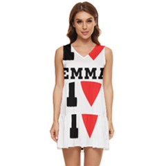 I Love Emma Tiered Sleeveless Mini Dress by ilovewhateva