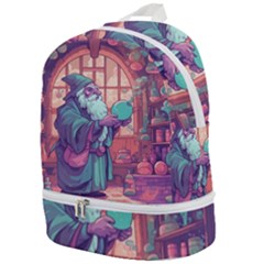 Fantasy Magic Magical Wizard Zip Bottom Backpack by Jancukart