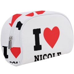 I Love Nicole Make Up Case (large) by ilovewhateva