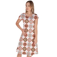 Trendy Pattern Classic Short Sleeve Dress by GardenOfOphir