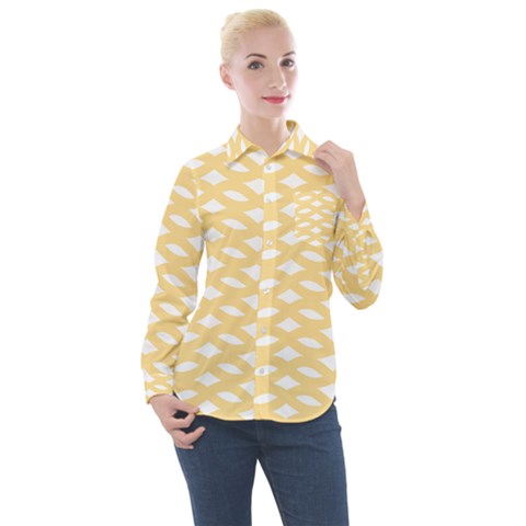 Lattice Ii Women s Long Sleeve Pocket Shirt by GardenOfOphir