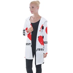 I Love Christine Longline Hooded Cardigan by ilovewhateva