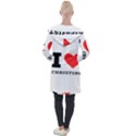 I love christine Longline Hooded Cardigan View2