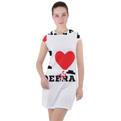 I Love Debra Drawstring Hooded Dress by ilovewhateva