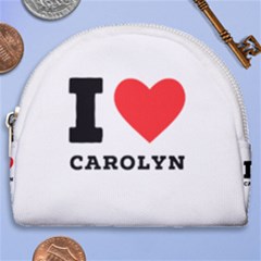 I Love Carolyn Horseshoe Style Canvas Pouch by ilovewhateva