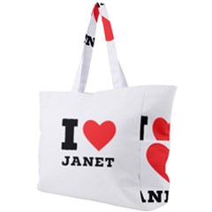 I Love Janet Simple Shoulder Bag by ilovewhateva