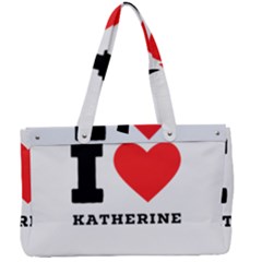 I Love Katherine Canvas Work Bag by ilovewhateva