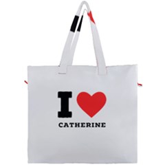 I Love Catherine Canvas Travel Bag by ilovewhateva