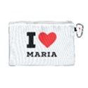 I love maria Canvas Cosmetic Bag (Large) View2