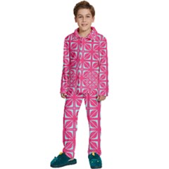 Pattern 164 Kids  Long Sleeve Velvet Pajamas Set by GardenOfOphir