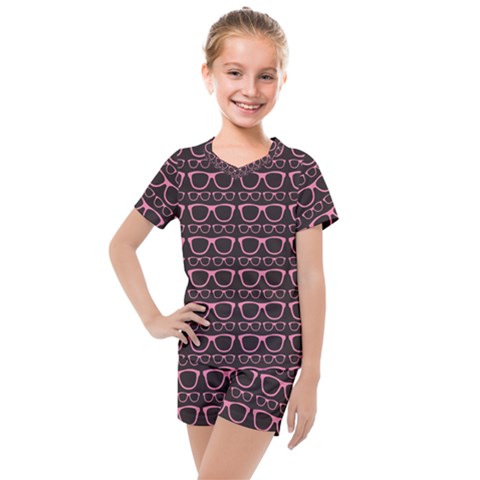 Pattern 197 Kids  Mesh Tee And Shorts Set by GardenOfOphir