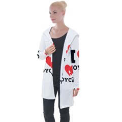 I Love Joyce Longline Hooded Cardigan by ilovewhateva