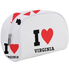 I Love Virginia Make Up Case (large) by ilovewhateva