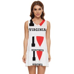 I Love Virginia Tiered Sleeveless Mini Dress by ilovewhateva