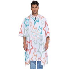 Background Pattern Texture Design Men s Hooded Rain Ponchos by Semog4