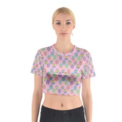 Egg Easter Eggs Pastel Digital Art Cotton Crop Top by Semog4