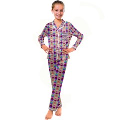 Pattern 208 Kid s Satin Long Sleeve Pajamas Set by GardenOfOphir