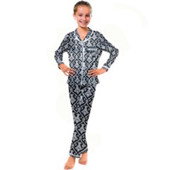 Pattern 246 Kid s Satin Long Sleeve Pajamas Set by GardenOfOphir