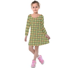 Pattern 251 Kids  Long Sleeve Velvet Dress by GardenOfOphir