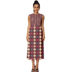 Pattern 259 Sleeveless Round Neck Midi Dress by GardenOfOphir