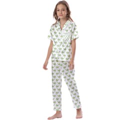 Pattern 274 Kids  Satin Short Sleeve Pajamas Set by GardenOfOphir