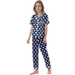 Pattern 278 Kids  Satin Short Sleeve Pajamas Set by GardenOfOphir