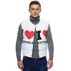 I Love Victoria Men s Short Button Up Puffer Vest	 by ilovewhateva