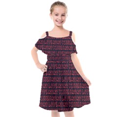 Pattern 312 Kids  Cut Out Shoulders Chiffon Dress by GardenOfOphir