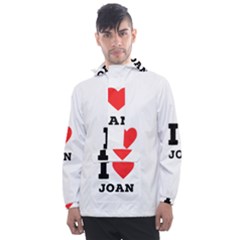 I Love Joan  Men s Front Pocket Pullover Windbreaker by ilovewhateva