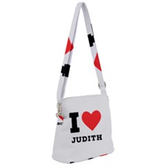 I Love Judith Zipper Messenger Bag by ilovewhateva