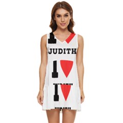 I Love Judith Tiered Sleeveless Mini Dress by ilovewhateva