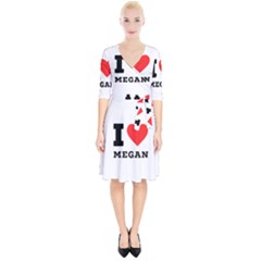 I Love Megan Wrap Up Cocktail Dress by ilovewhateva