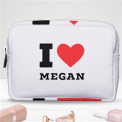 I Love Megan Make Up Pouch (medium) by ilovewhateva