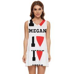 I Love Megan Tiered Sleeveless Mini Dress by ilovewhateva