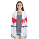 i love andrea Drape Collar Cardigan View1