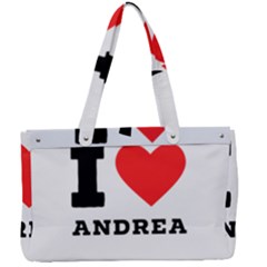 I Love Andrea Canvas Work Bag by ilovewhateva